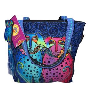 Laurel Burch Eros and Ellie Karakara Pups Dogs tote Bag